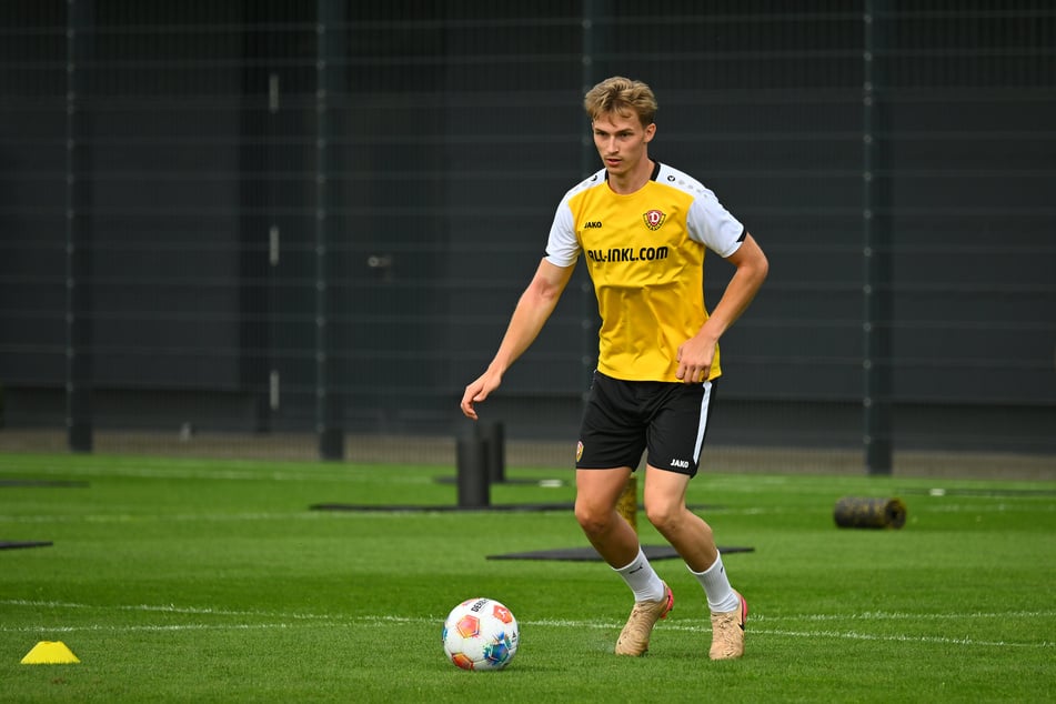 Torhüter Julian Bock (21) war beim öffentlichen Training mit von der Partie.