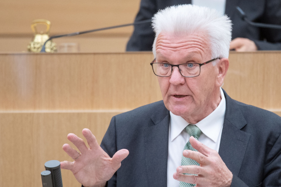 Baden-Württembergs Ministerpräsident Winfried Kretschmann (72, Grüne).