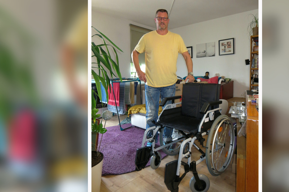 Schwer krank und aus der Wohnung geflogen: Olaf Hoffmann (53) vermisst noch immer sein Therapiegerät, das nach der Räumung spurlos verschwand.