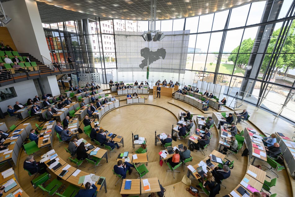 Im Sächsischen Landtag kam der BSW-Antrag auf keine Mehrheit. (Archivbild)
