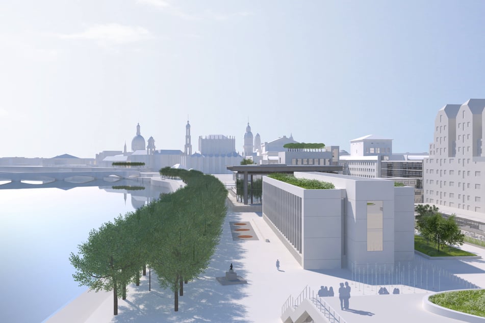Der Sächsische Landtag soll erweitert werden. Im Zuge der Planung war die Gestaltungskommission besonders darauf bedacht, keine zu hohen Gebäude zu errichten, um die Sicht auf Dresdner Skyline nicht zu beeinträchtigen.