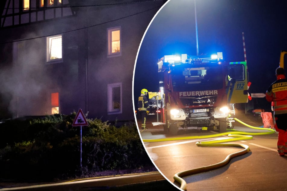 Chemnitz: Feuerwehreinsatz in Chemnitz-Wittgensdorf: Brand in Keller ausgebrochen