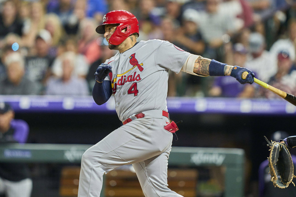 Cardinals catcher Yadier Molina drove in the winning run as St. Louis beat Chicago 3-2 in extra innings on Wednesday night.