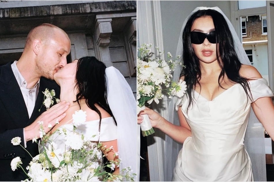 Charli xcx (r.) and George Daniel (l.) tied the knot for the second time in Italy after their private nuptials in London earlier this summer.