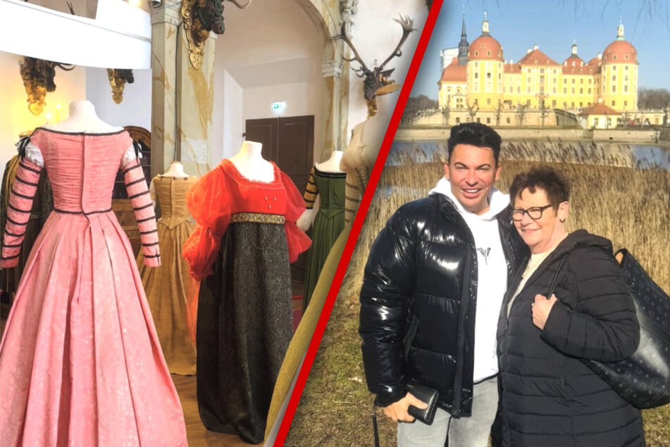 Nach langem Getrödel ging's noch zum Brödel: Matthias Mangiapane mit Mutti in Moritzburg