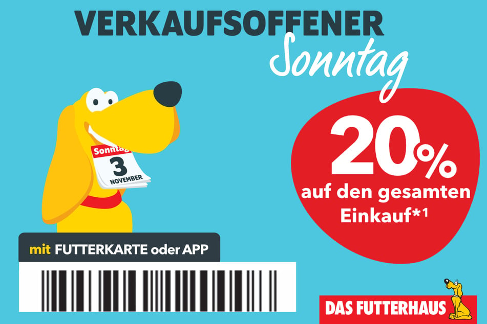 Mit einem Klick Rabatt-Coupon für die 20 Prozent herunterladen und EAN-Code an der Kasse scannen!