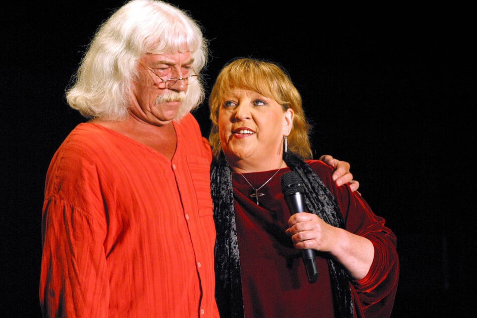 Gemeinsamer Auftritt 2004: Reinhard Lakomy und Angelika Mann sind untrennbar mit den Liedern des "Traumzauberbaums" verbunden. (Archivfoto)