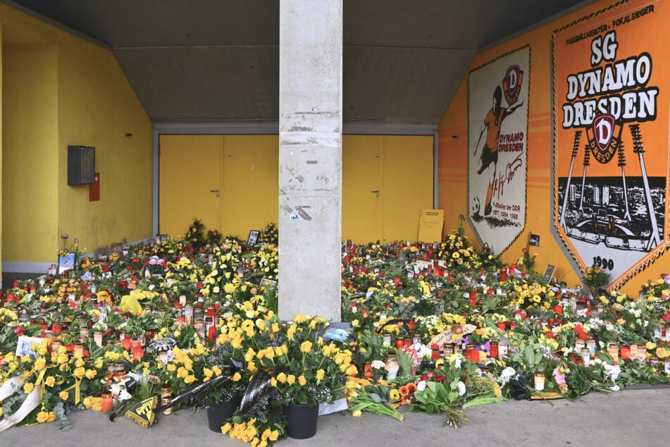Die Masse an Blumen und Kerzen am Gedenkort im Stadion spricht für sich. Dixie Dörner wird auch nach seinem Tod im Gedächtnis der Dynamo-Fans bleiben.