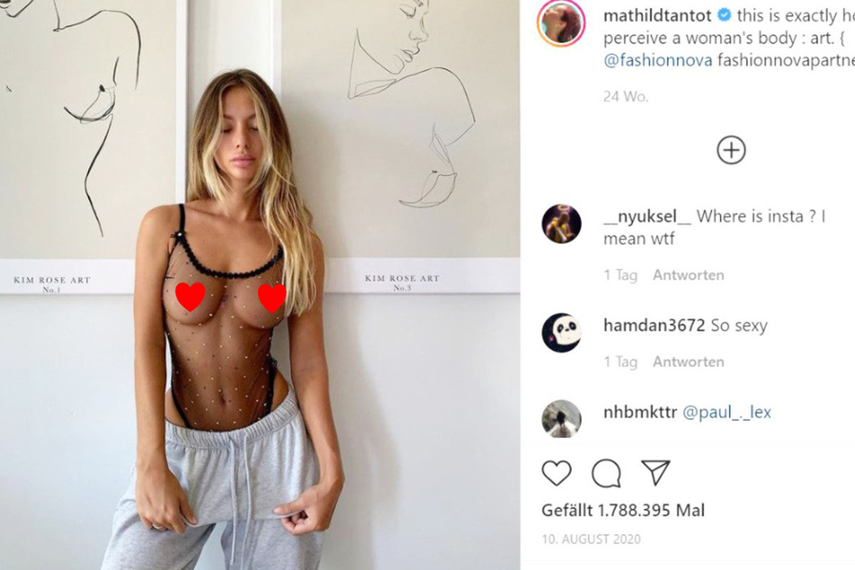 Mathilde Tanot likes to show as much skin as possible.