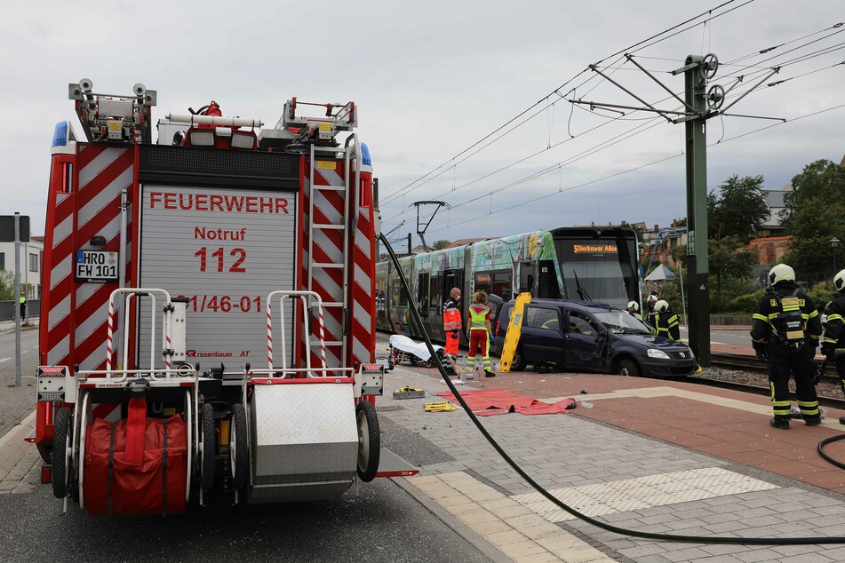 Der Mann musste von der Feuerwehr befreit werden.