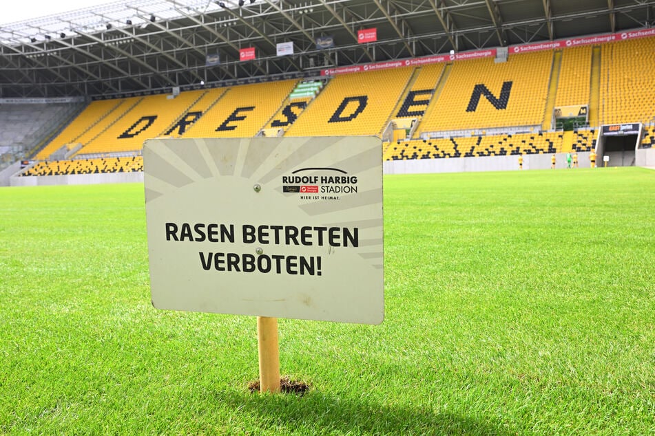 Zum ersten Mal seit 2009 wurde im Stadion eine neue Rasentragschicht aufgetragen. Daher durften auch nur die Spieler das Grün betreten.