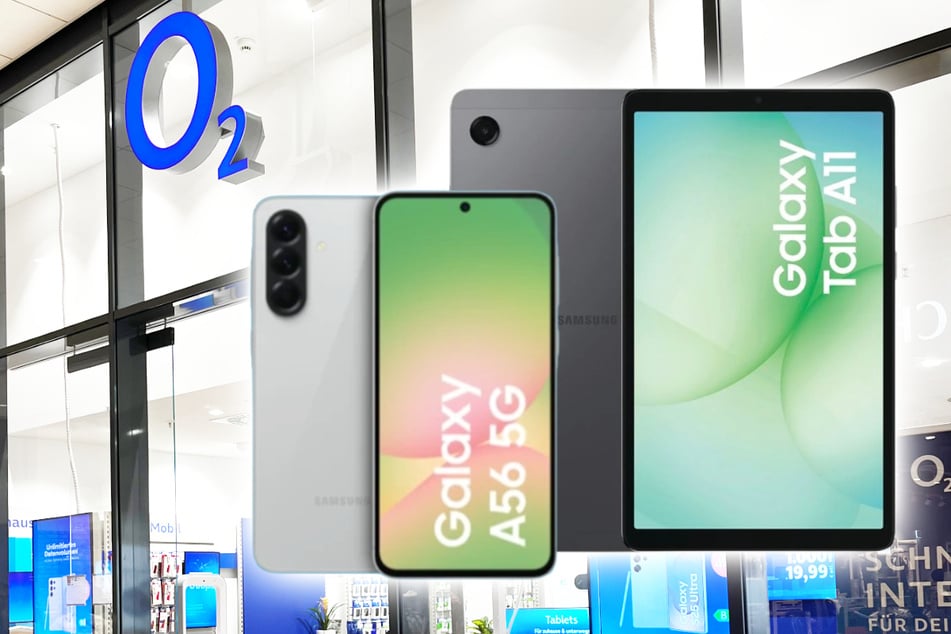 Samsung Galaxy A56 inkl. 100 GB Tarif bei o2 mit Tab A11 gratis sichern