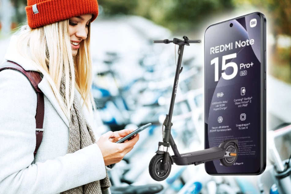 Gratis Electric Scooter 5 Pro zum Xiaomi Redmi Note 15 Pro+ 5G nur bei Blau