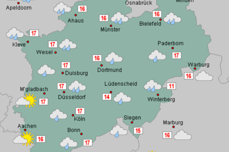 Zum Jahreswechsel wird es in NRW stürmisch, regnerisch und ungewöhnlich mild.