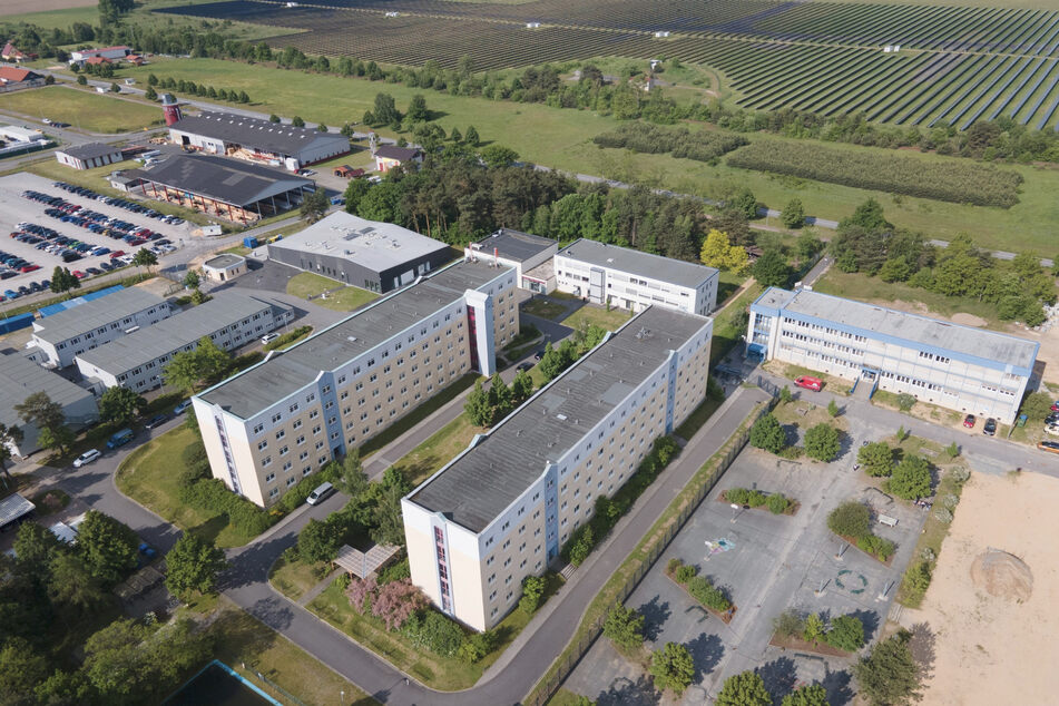 Das Gelände der Polizeihochschule Rothenburg. Die Einrichtungen der Schule sind auf insgesamt sechs Standorte verteilt.