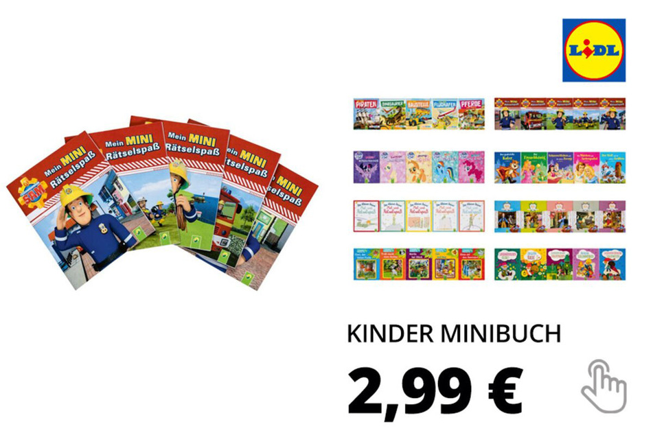 Kinder Minibuch, 5 Stück, 20 Seiten, für Kinder von 3 bis 5 Jahren