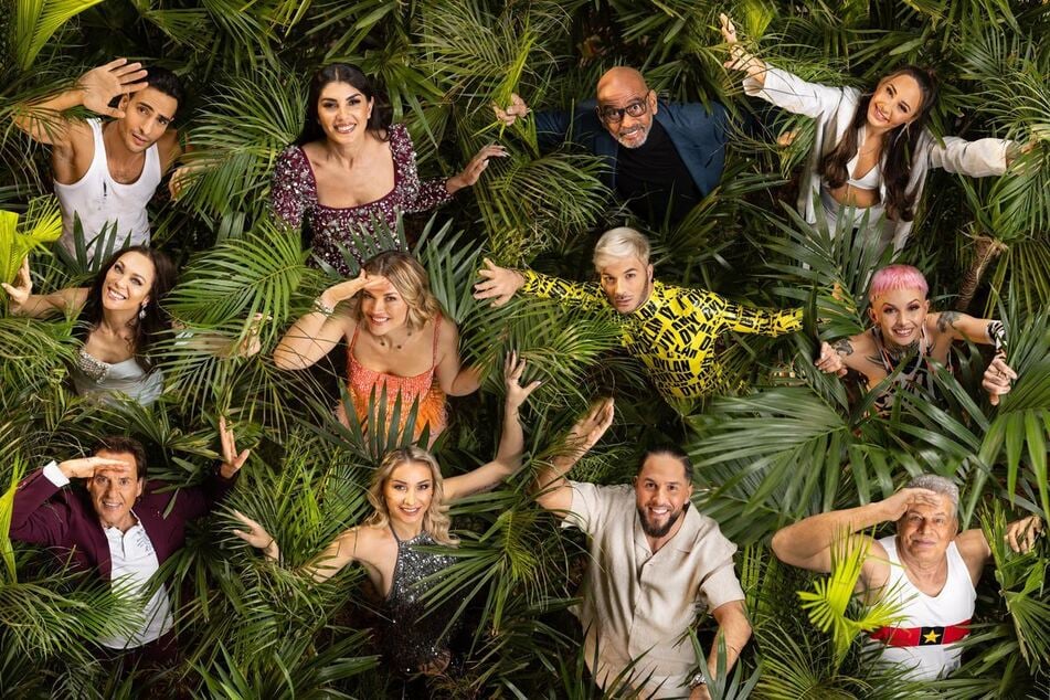 Im RTL-Dschungelcamp belegte Sanoussi-Bliss (obere Reihe, 2.v.r.) im Januar 2025 den zweiten Platz.