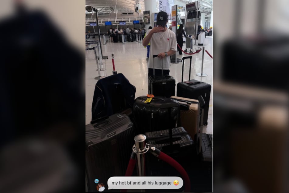 Mit jeder Menge Gepäck reisten Laura und Riccardo kürzlich aus den USA ab.