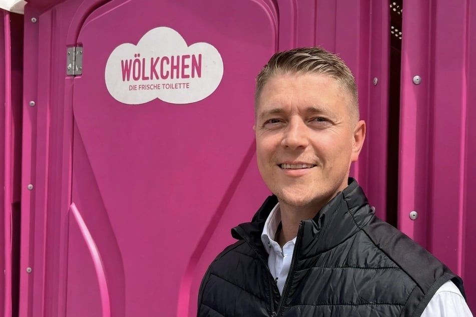 Geschäftsführer Friedrich Winter vor einem "Wölkchen".