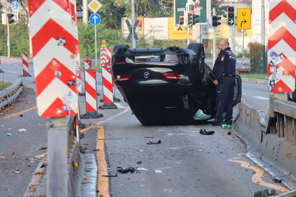 Der Unfallbereich wurde abgesperrt.