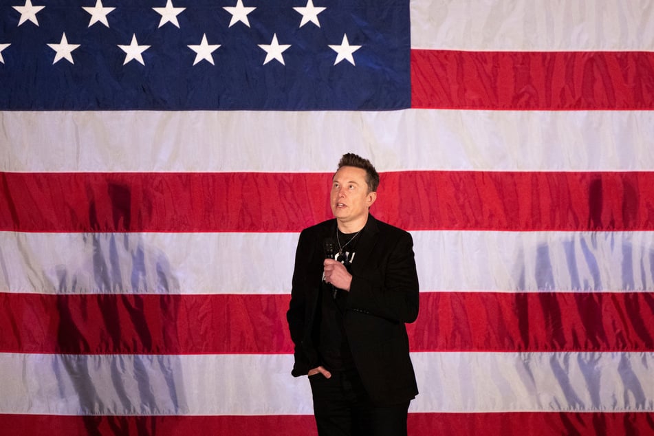 Elon Musk speaks during a town hall event in support of Donald Trump at the Greater Philadelphia Expo Center in Oaks, Pennsylvania, on October 18, 2024.