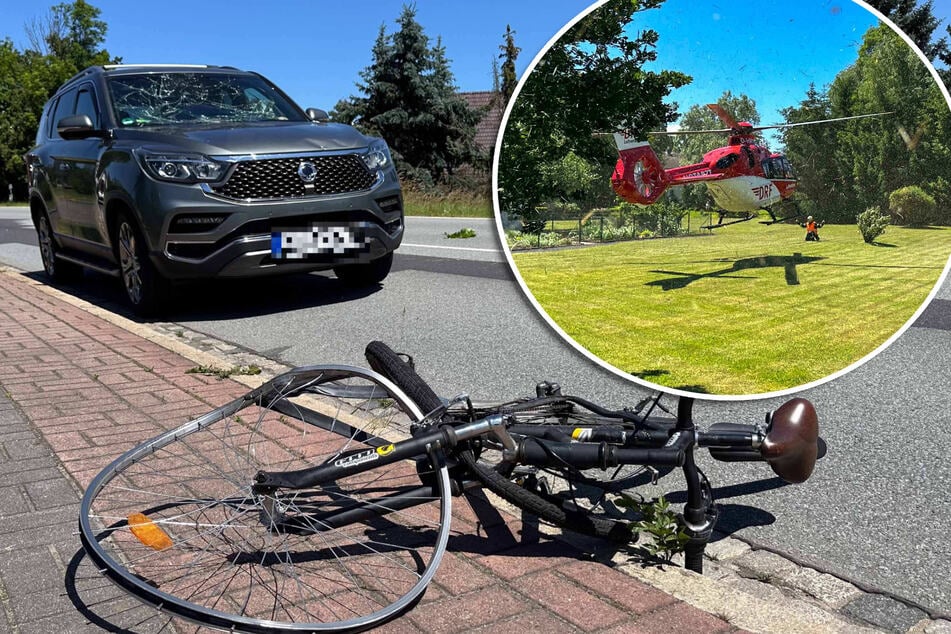 Schwer verletzt: Radler wechselt Spur und landet auf Motorhaube
