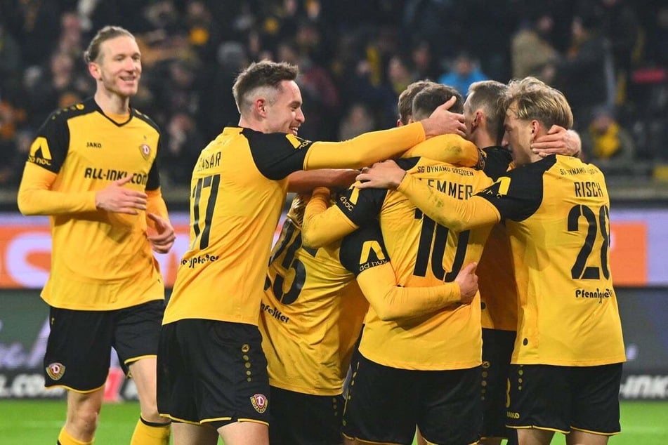 Dynamo siegte am 13. Dezember im Hinspiel gegen Waldhof Mannheim mit 2:1.