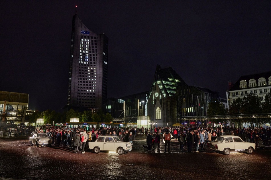 Auf dem Augustusplatz sorgte hingegen das Projekt "Trabi" für Begeisterung.