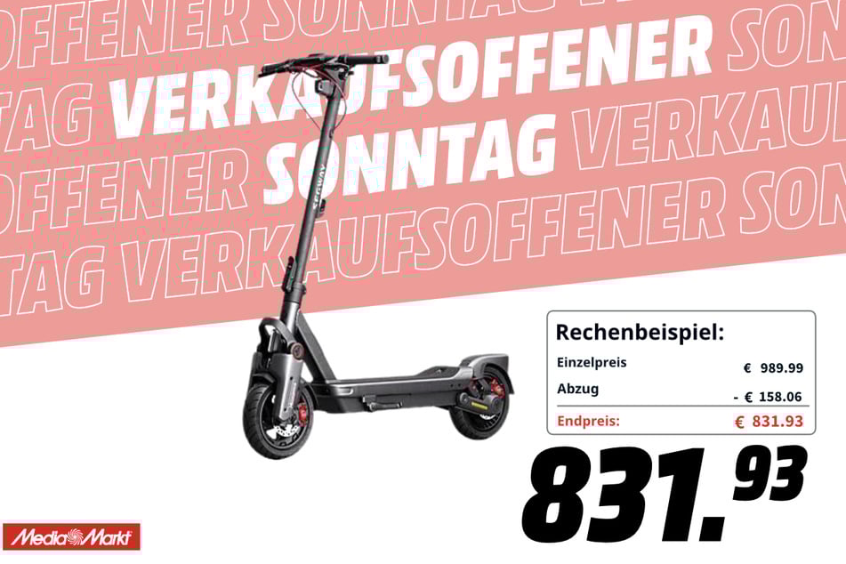 Segway-Scooter für 831,93 Euro.