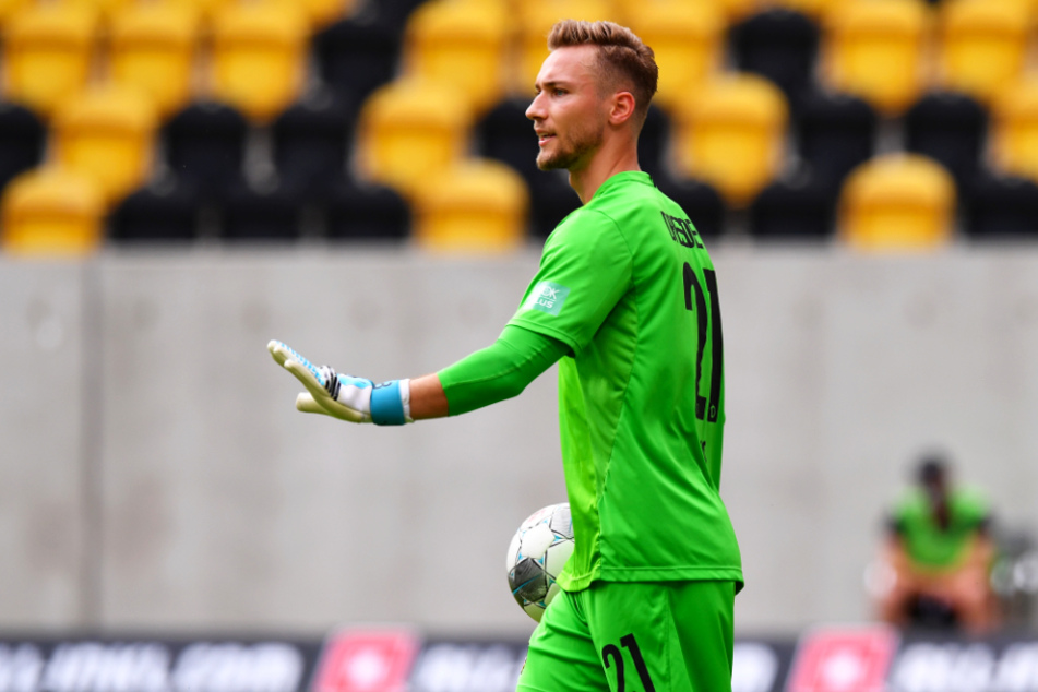 Tim Boss (27) kam erst am letzten Spieltag der Saison 2019/20 zu seinem ersten Pflichtspieleinsatz für Dynamo Dresden. Beim 2:2 gegen den VfL Osnabrück hütete er das SGD-Tor.