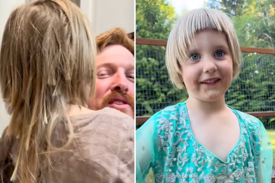 Patrick Hawkins (36) nimmt es gelassen. Inzwischen hat Juniper eine klassische "Prinz-Eisenherz-Frise" erhalten.