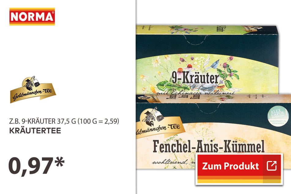 Kräutertee für 0,97 Euro.
