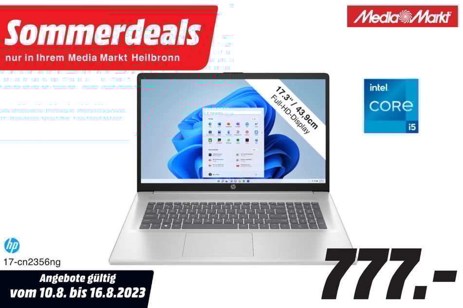 HP-Notebook für 777 Euro.