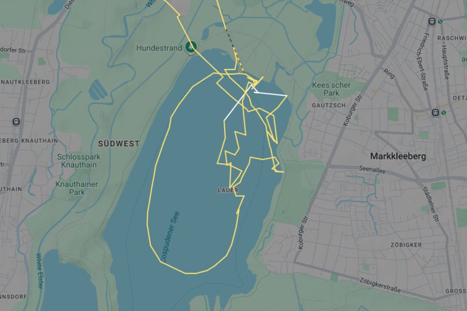 Der ADAC-Hubschrauber hatte über dem Wasser nach den vermissten Personen gesucht.