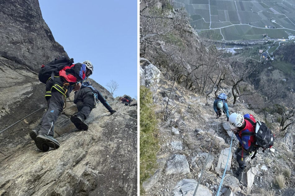 Der Klettersteig Hoachwool ist anspruchsvoll, die Tour stellte die Familie vor zu große Herausforderungen.