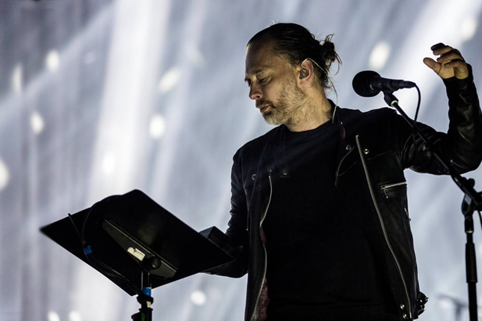 Thom Yorke of Radiohead performs on-stage at NorthSide music festival in Aarhus, Denmark on June 11, 2017.