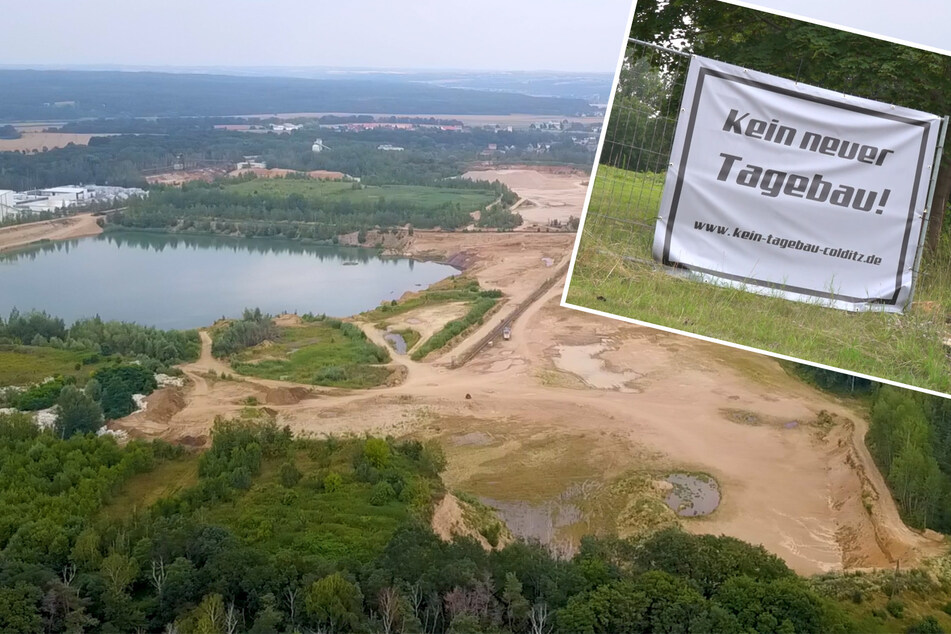 Leipzig: Protest im Landkreis Leipzig: Kies-Tagebau soll durch Naturschutz-Gebiet führen