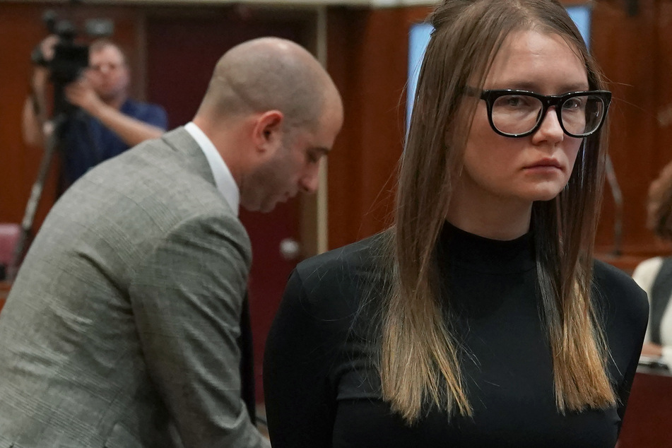 Anna Sorokin being led away after being sentenced in Manhattan Supreme Court, on May 9, 2019.