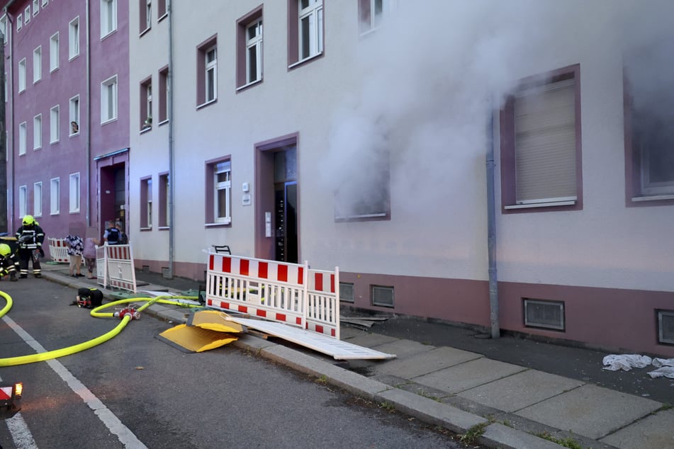 Die Feuerwehr löschte den Brand.