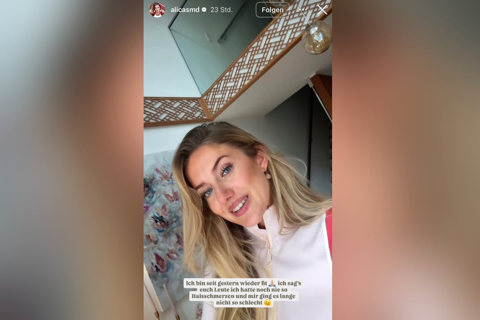 Leichtathletin Alica Schmidt (26) hat sich nach einer kurzen Corona-Pause mit einem strahlenden Lächeln zurückgemeldet.