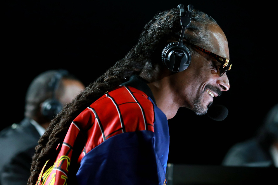 Snoop Dogg performs at the Tyson vs Jones Jr. exhibition fight presented by Triller at Staples Center in Los Angeles.