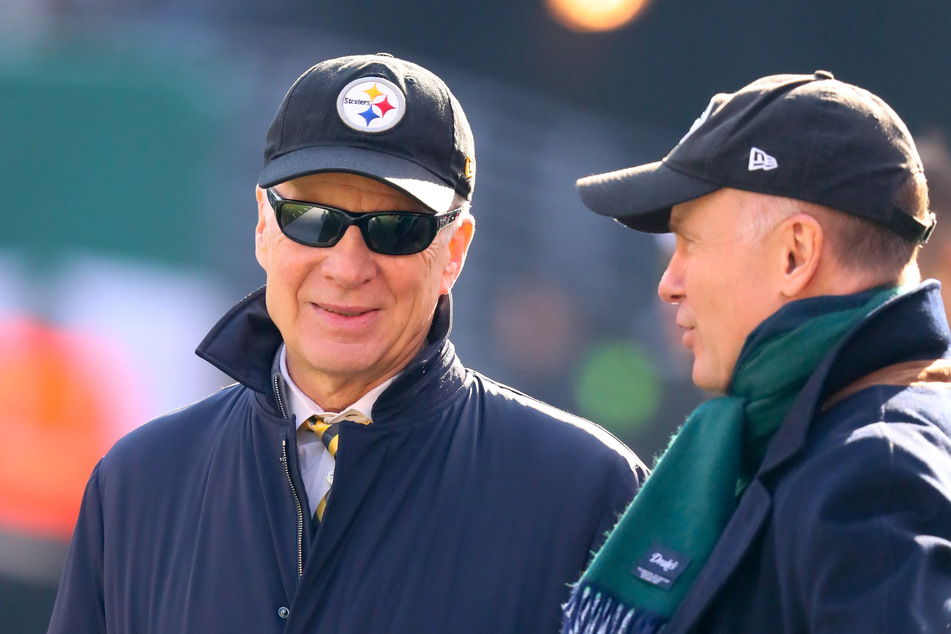 Art Rooney II (l.) is chairman of the NFL Diversity, Equity, and Inclusion committee.