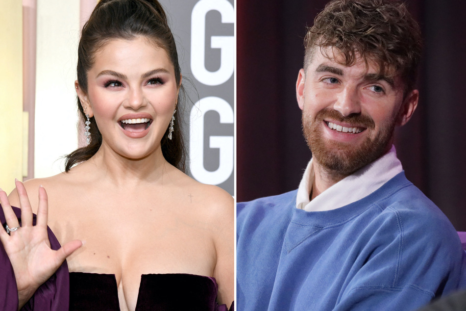 Fans were buzzing over rumors that Selena Gomez (l) was romantically involved with Drew Taggart.