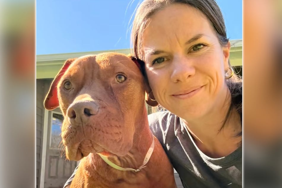 Madison kümmerte sich liebevoll um die Hündin Concha.