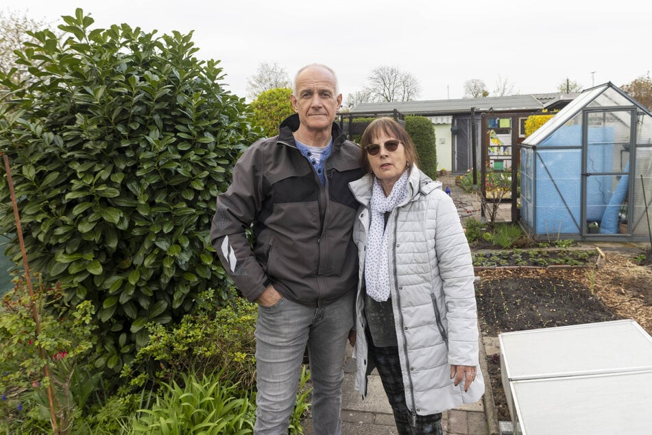 Holger (62) und Elke (68) Naumann haben ihren Garten ebenfalls in dem Kleingartenverein.