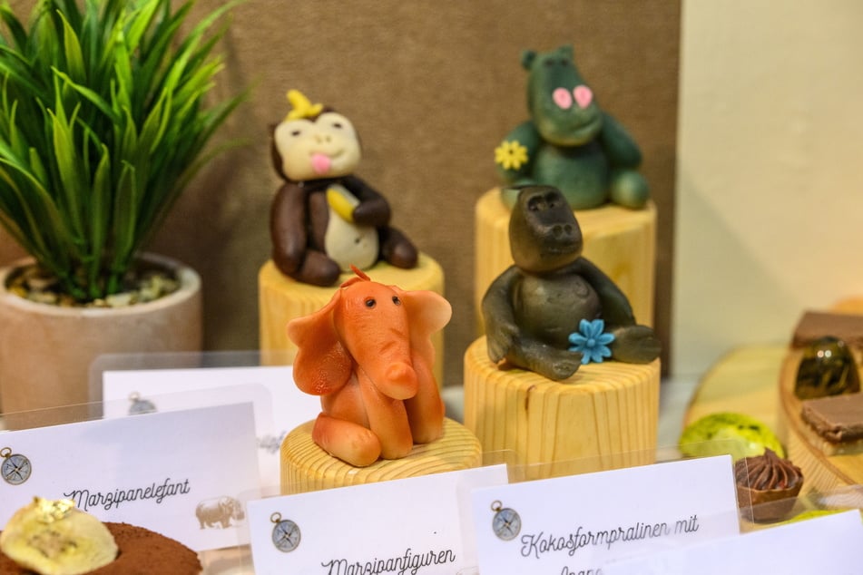 Mit Liebe zum Detail - diese Figuren sind aus Marzipan.