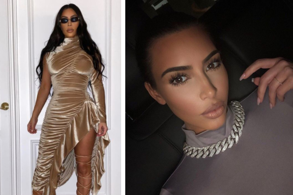 Kim Kardashian often wears fashion and jewelry inspired by classical art design.