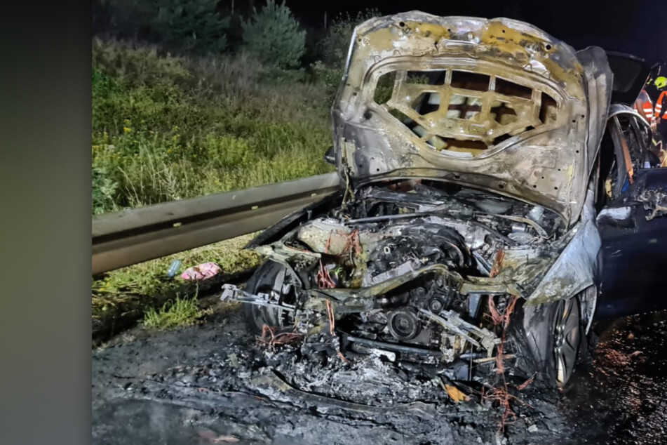 BMW auf A3 in Flammen! Feuerwehr muss anrücken