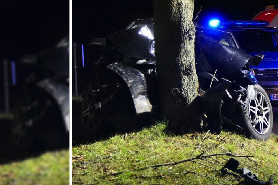 Auto kracht frontal in Baum: Zwei Verletzte, Drogen und Alkohol im Spiel