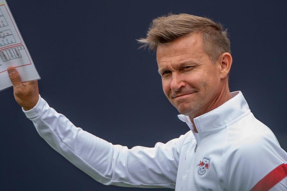 RB Leipzigs Trainer Jesse Marsch (47) bleibt angesichts der Transfer-Phase gelassen.